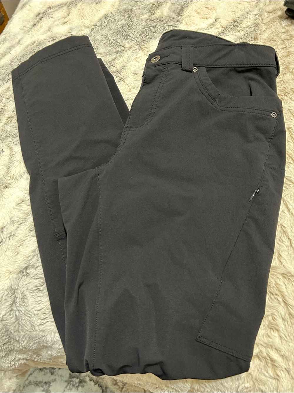 Duluth Trading Flexpedition Stretch skinny Pants in BLACK 12 x 31